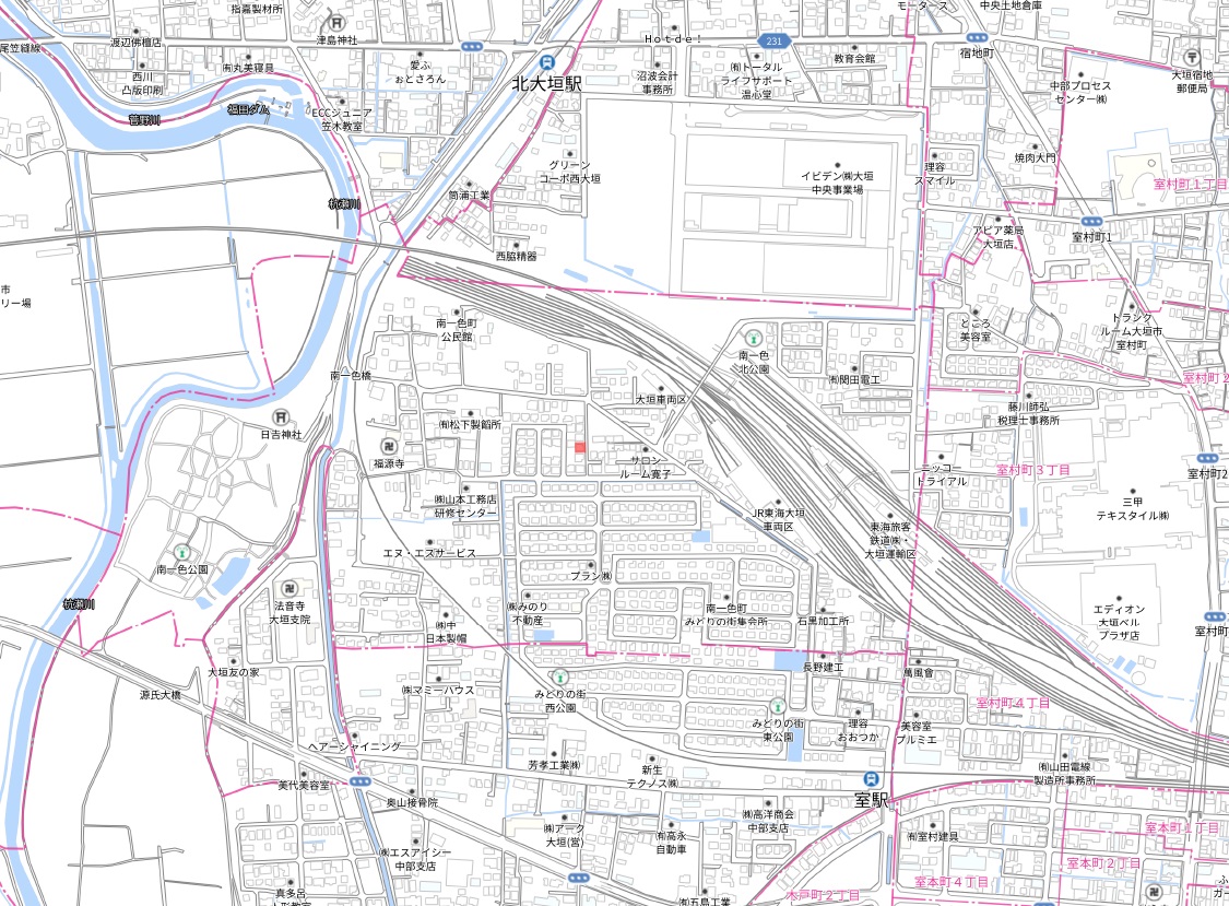 戸建賃貸　南一色町/拡大地図